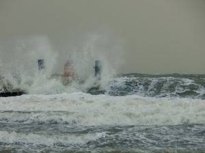 Speeding in hurricane-like conditions